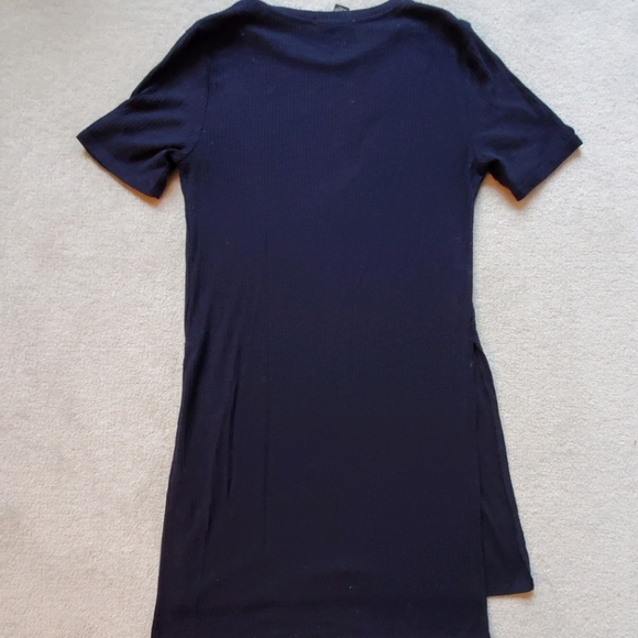NAVY TUNIC TEE TOP - Picture 2 of 2